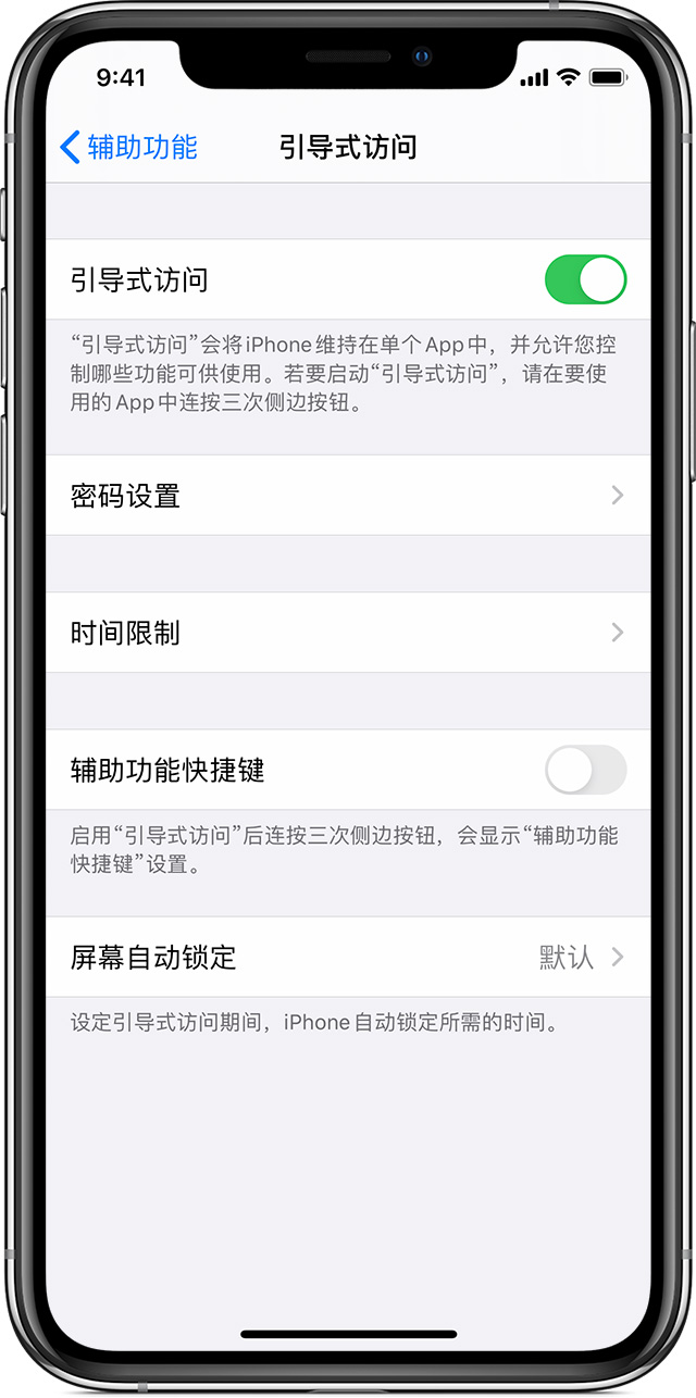 天坛街道苹果手机维修分享如何在 iPhone 上退出引导式访问 